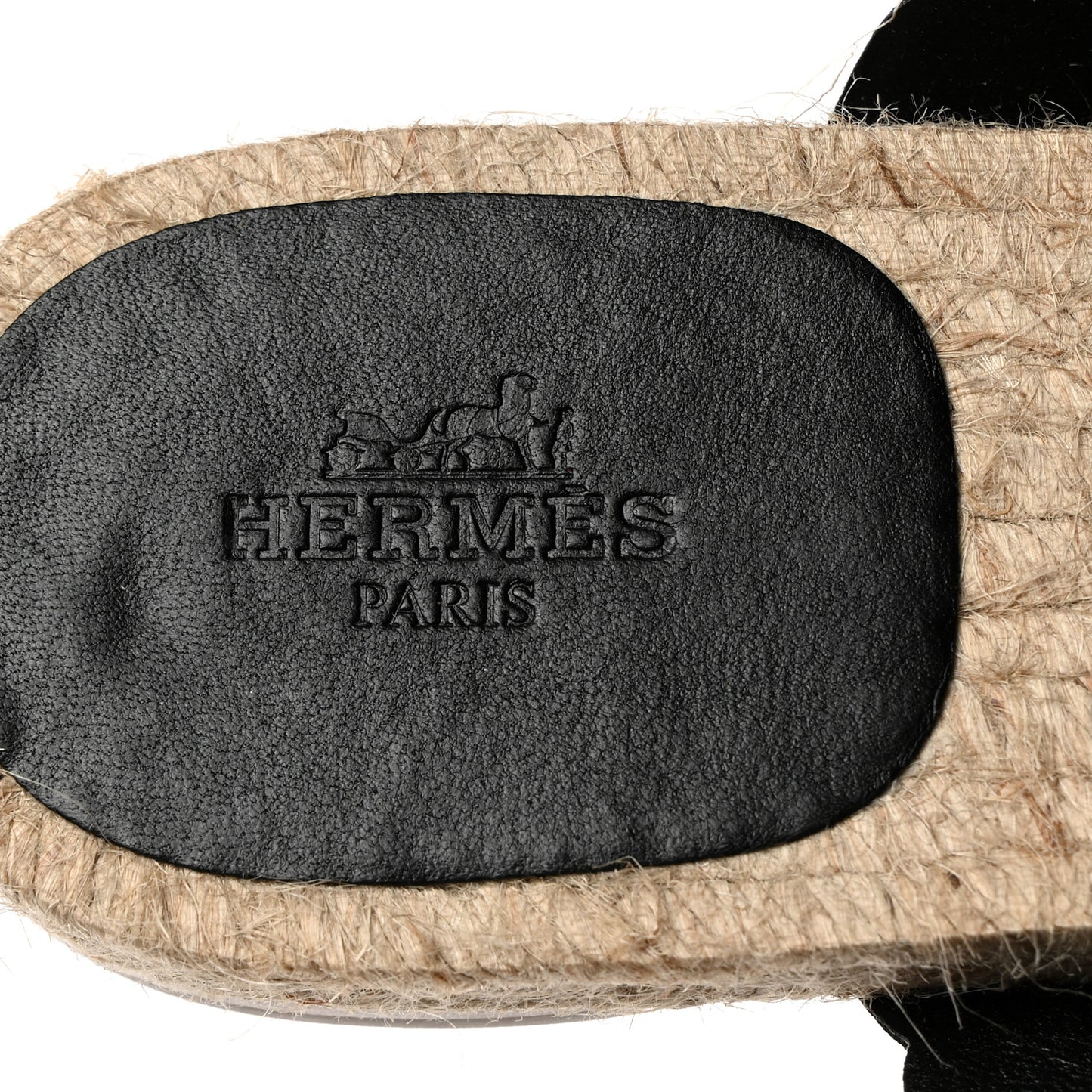 Nappa Gwen Espadrille Sandals 39 Black