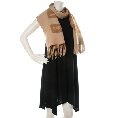 Louis Vuitton Cashmere Baroda Scarf Camel 2 of 4