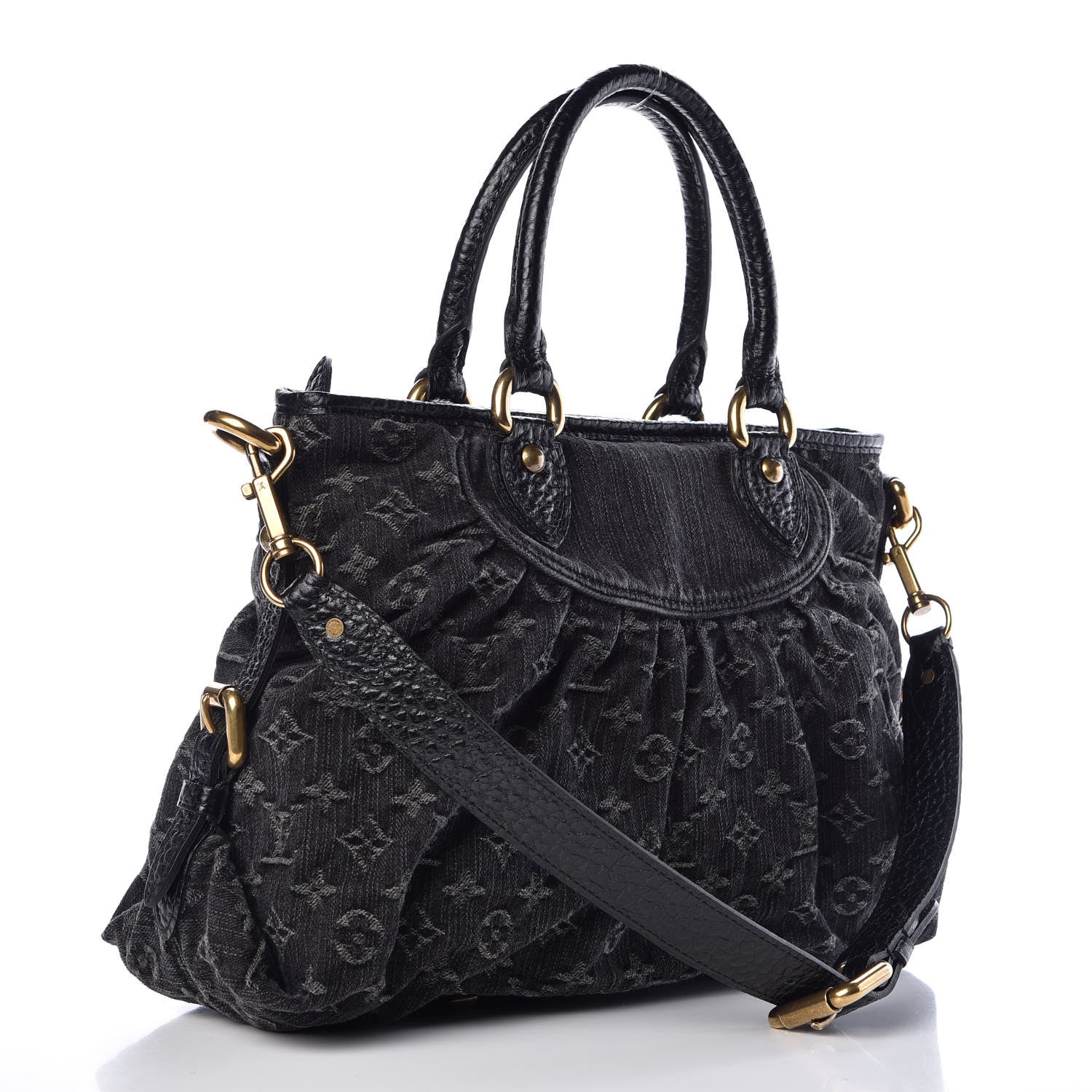 Louis Vuitton Denim Neo Cabby MM Black 3 of 9