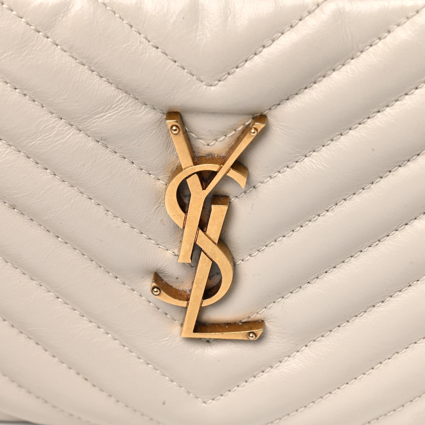 Calfskin Matelasse Monogram Lou Camera Bag Crema Soft