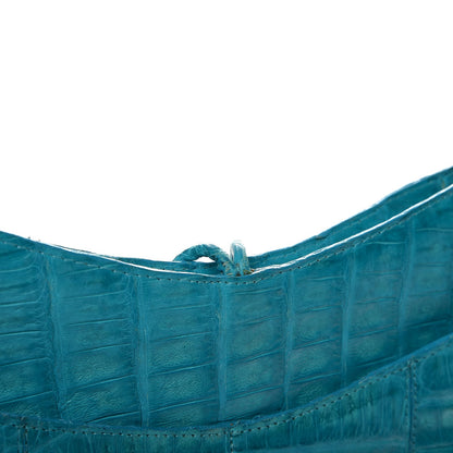 Nancy Gonzalez Crocodile Hobo Turquoise 8 of 9