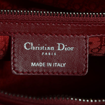 Christian Dior Lambskin Cannage Large Lady Dior Red 6 of 9
