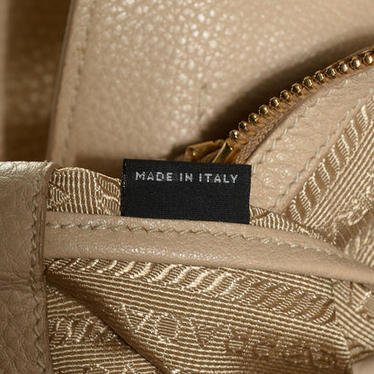 Prada Vitello Daino North South Tote Sabbia 8 of 10