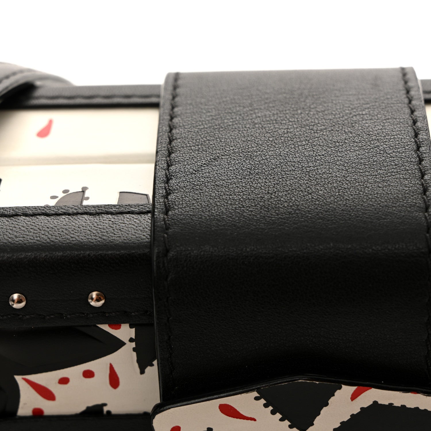 Louis Vuitton Calfskin Graphic Print Petite Malle 13 of 15