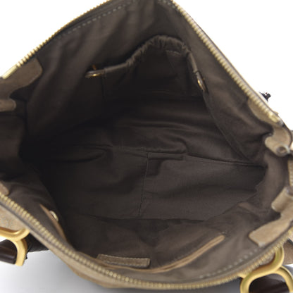 Chloe Nubuck Medium Marcie Satchel Greige 5 of 17