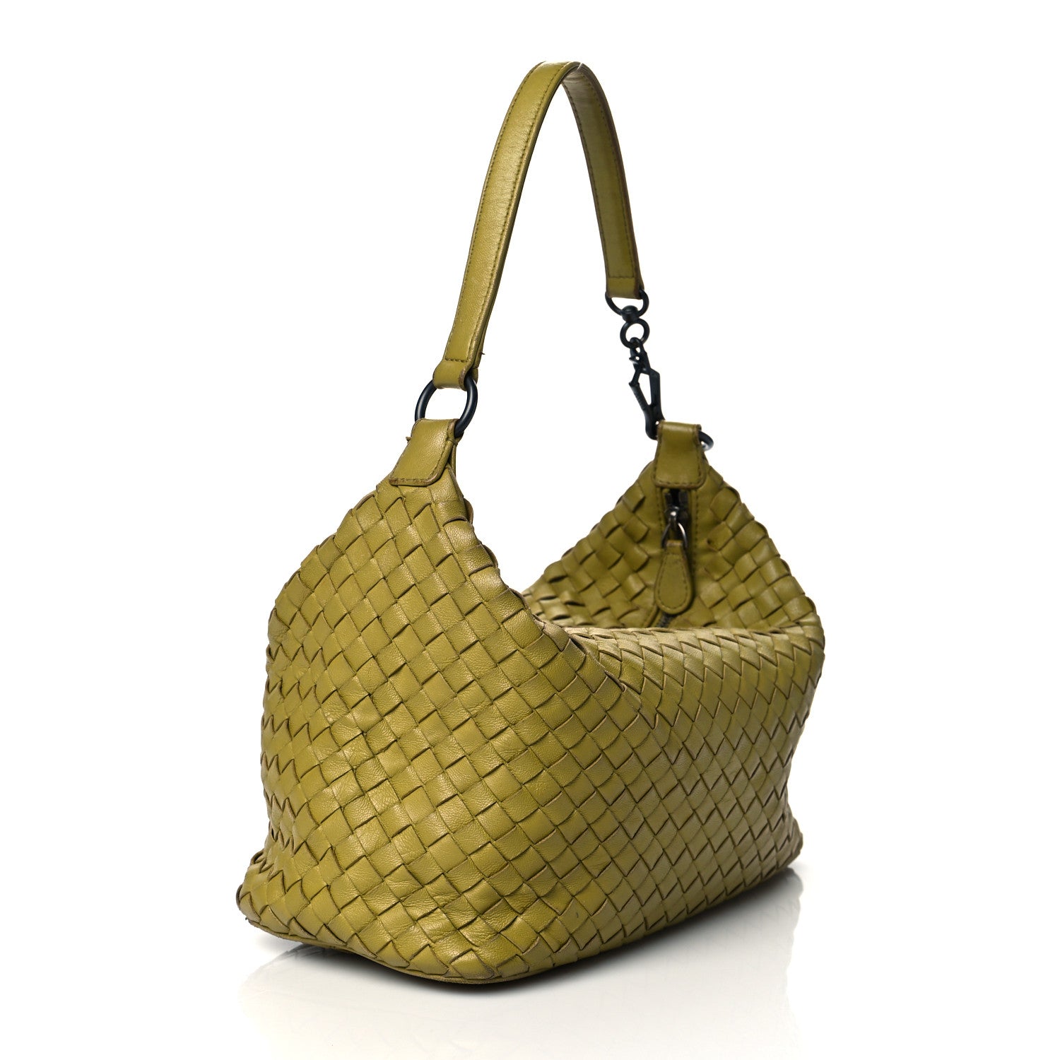 Bottega Veneta Nappa Intrecciato Small Shoulder Bag Green 3 of 10