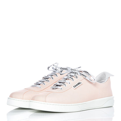 Chanel Canvas Womens Sneakers 39.5 Light Pink 3 of 11