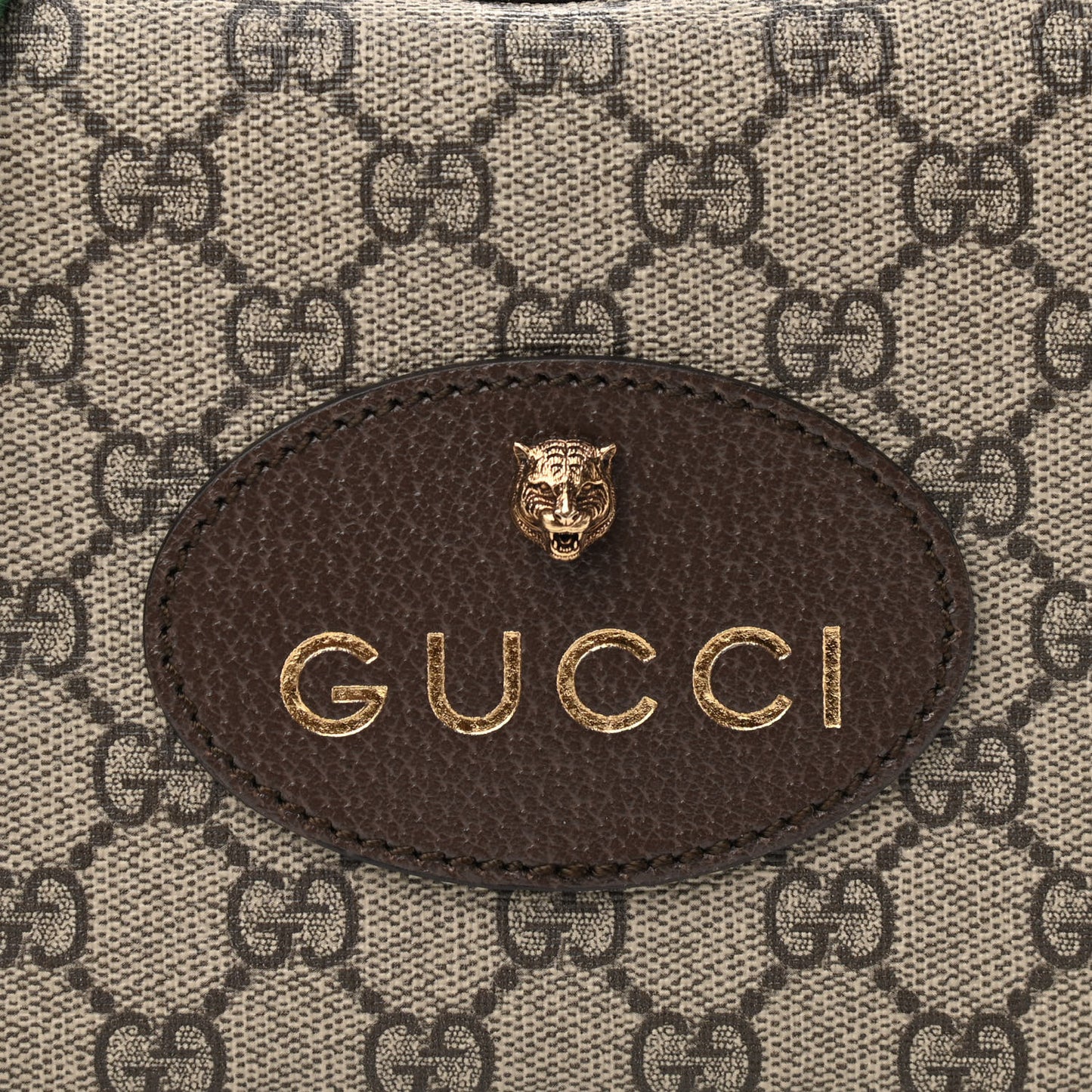 GG Supreme Monogram Web Neo Vintage Shoulder Bag Beige New Acero Crop