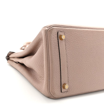 Hermes Taurillon Clemence Birkin 30 Glycine 8 of 13