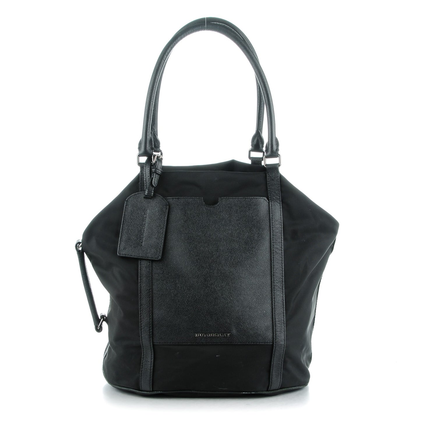 London Leather Nylon Mens Tote Black