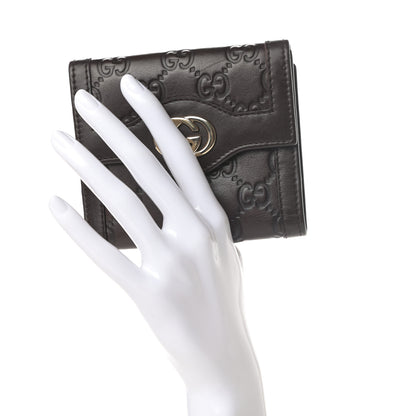 Gucci Guccissima Sukey French Flap Wallet Chocolate 2 of 10