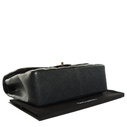 Chanel Caviar Quilted Jumbo Double Flap Black 4 of 8