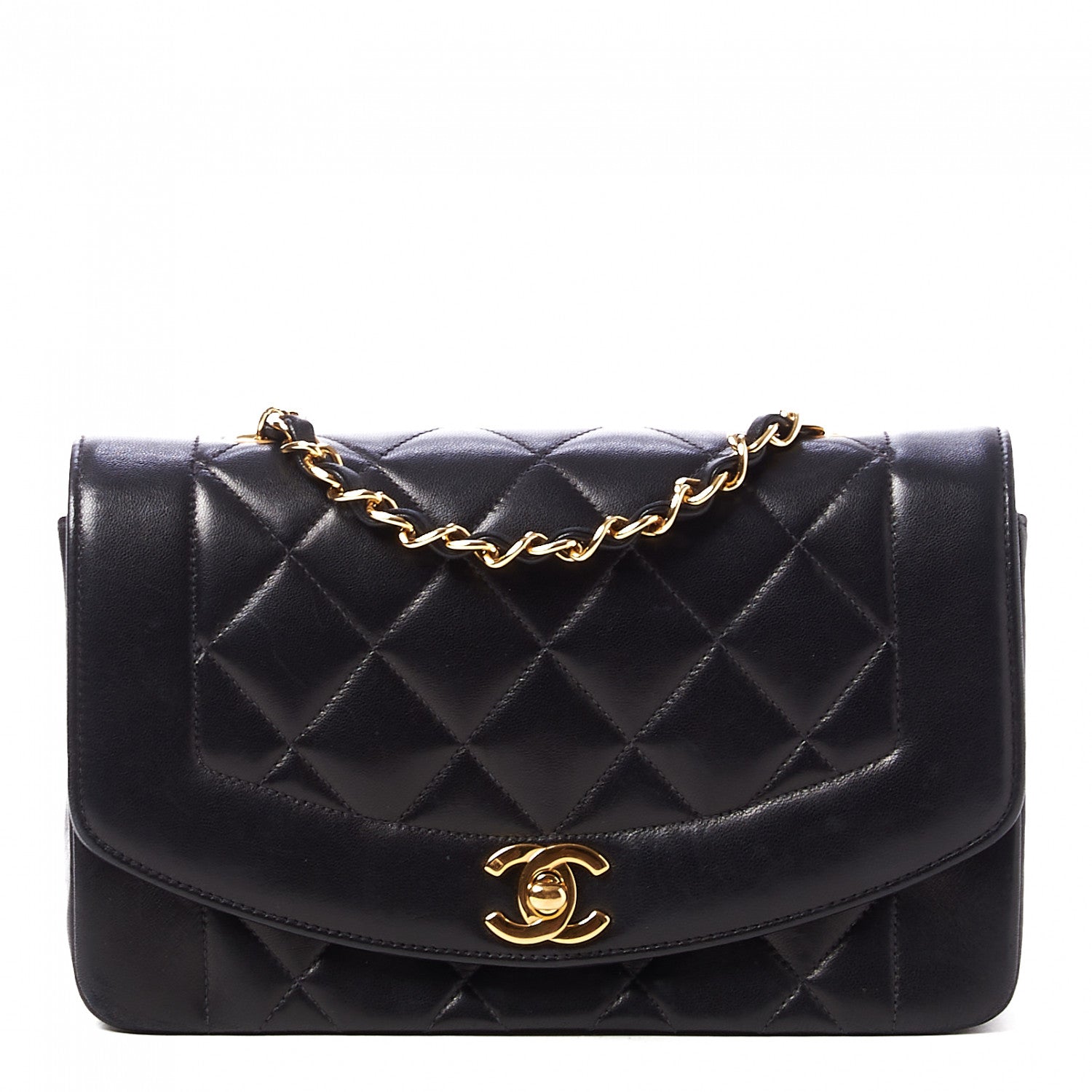 Chanel Lambskin Quilted Small Single Flap Black 1 of 9