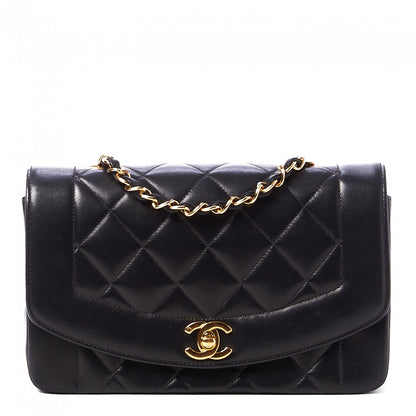 Chanel Lambskin Quilted Small Single Flap Black 1 of 9