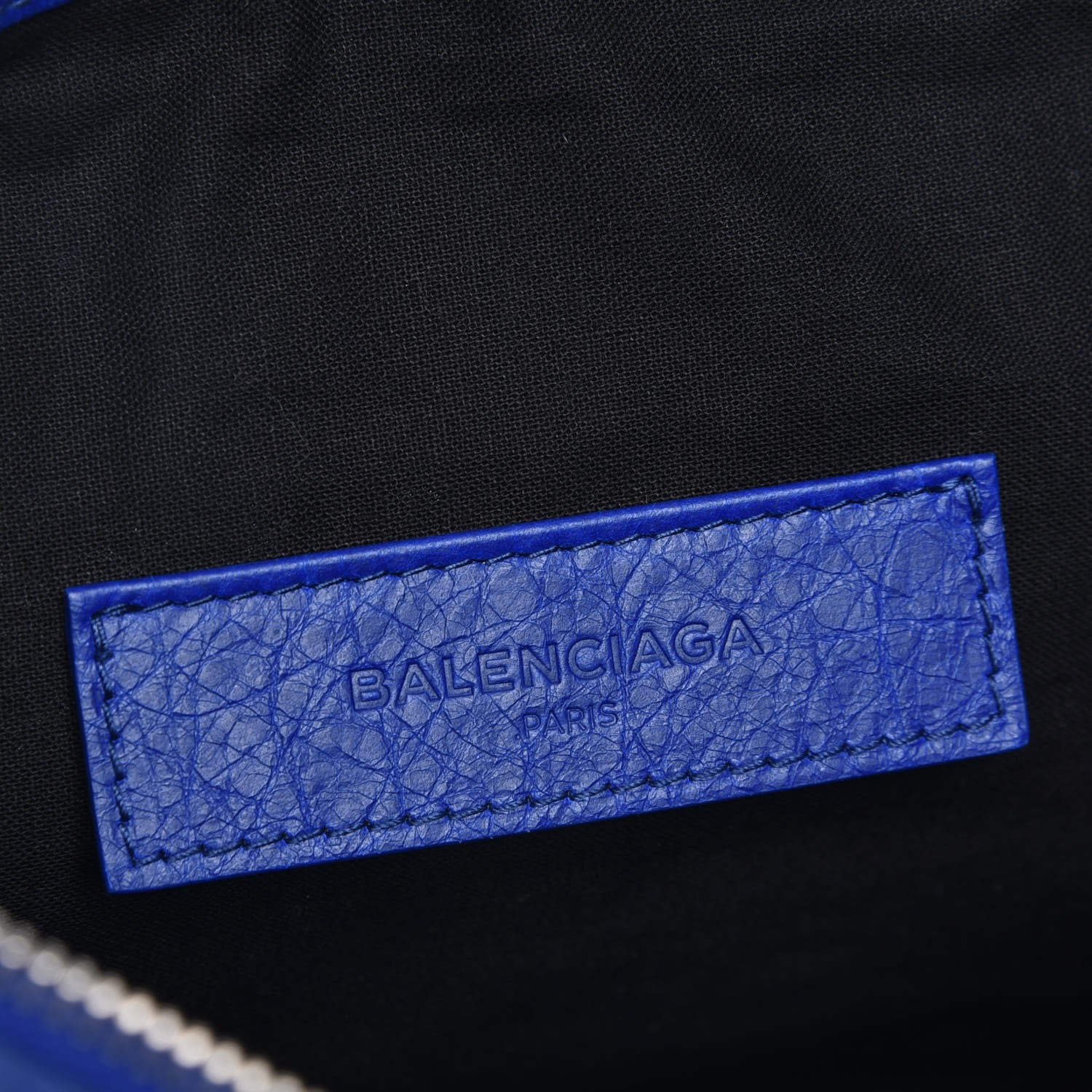 Balenciaga Agneau Arena Classic Hardware Medium Clip Bleu Cobalt 6 of 7