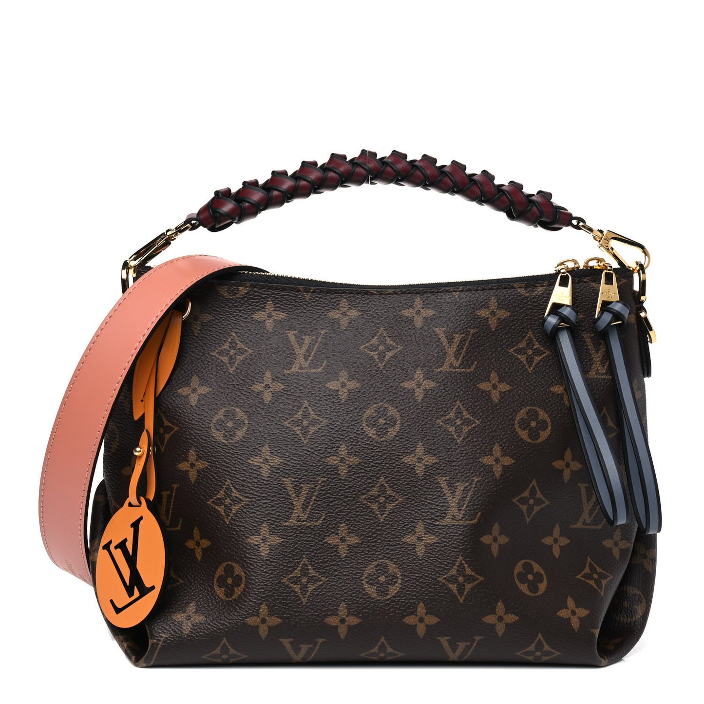 Monogram Beaubourg Hobo Mini Bordeaux Red Peach Safran Blue Jean Blue
