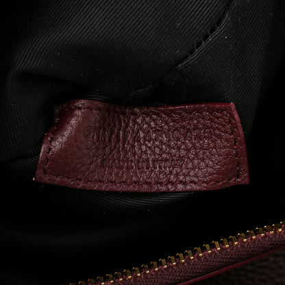 Saint Laurent Grained Calfskin Small Supple Sac De Jour Rouge Cabernet 7 of 10