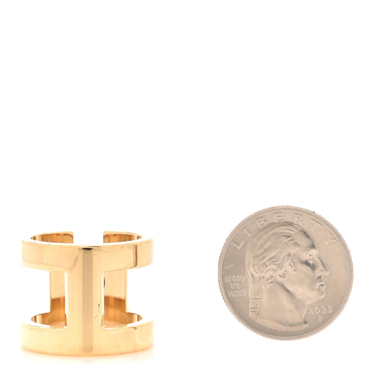 Permabrass H Perle Scarf Ring Rouge