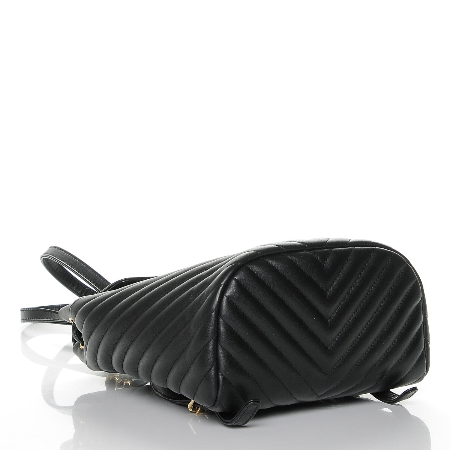 Chanel Calfskin Chevron Quilted Small Urban Spirit Backpack Black 4 of 7
