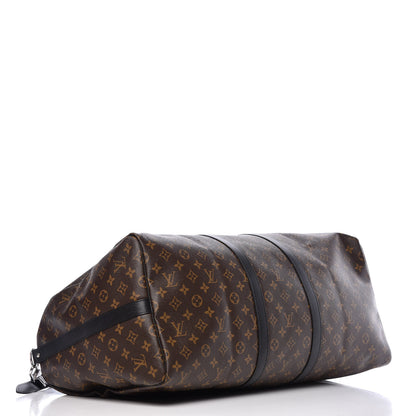 Louis Vuitton Monogram Macassar Keepall Bandouliere 55 4 of 9