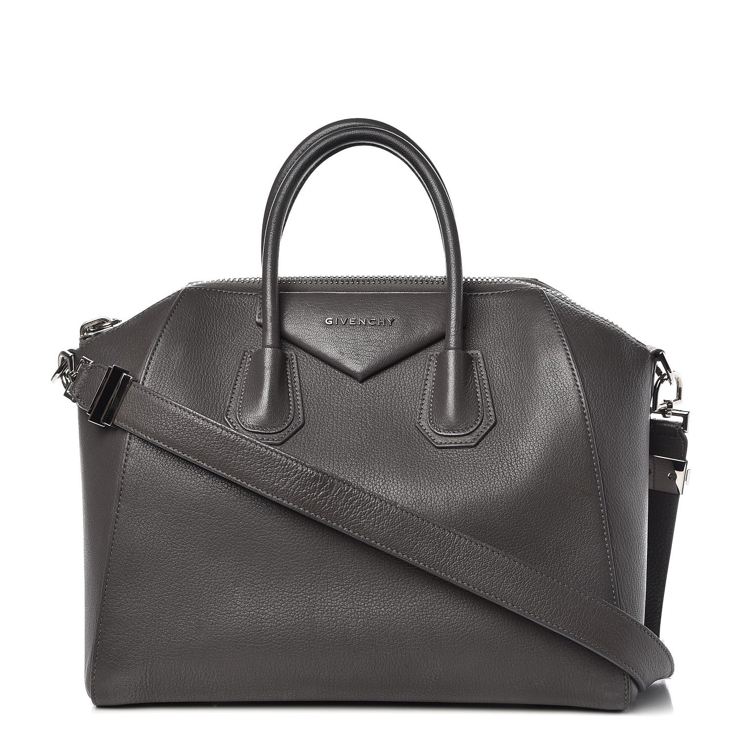 Givenchy Sugar Goatskin Medium Antigona Dark Grey 1 of 15