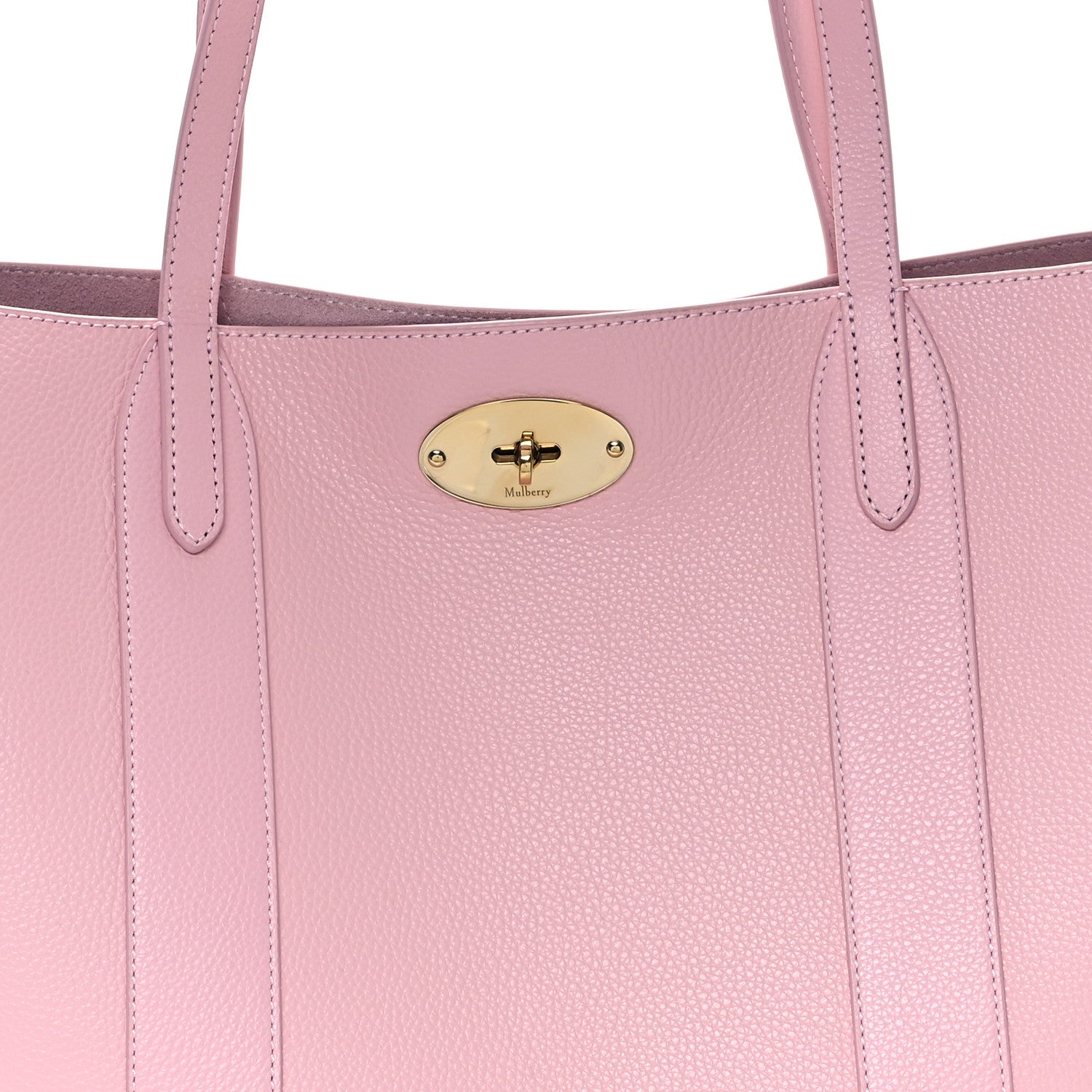 Mulberry Small Classic Grain Bayswater Tote Powder Pink 7 of 11