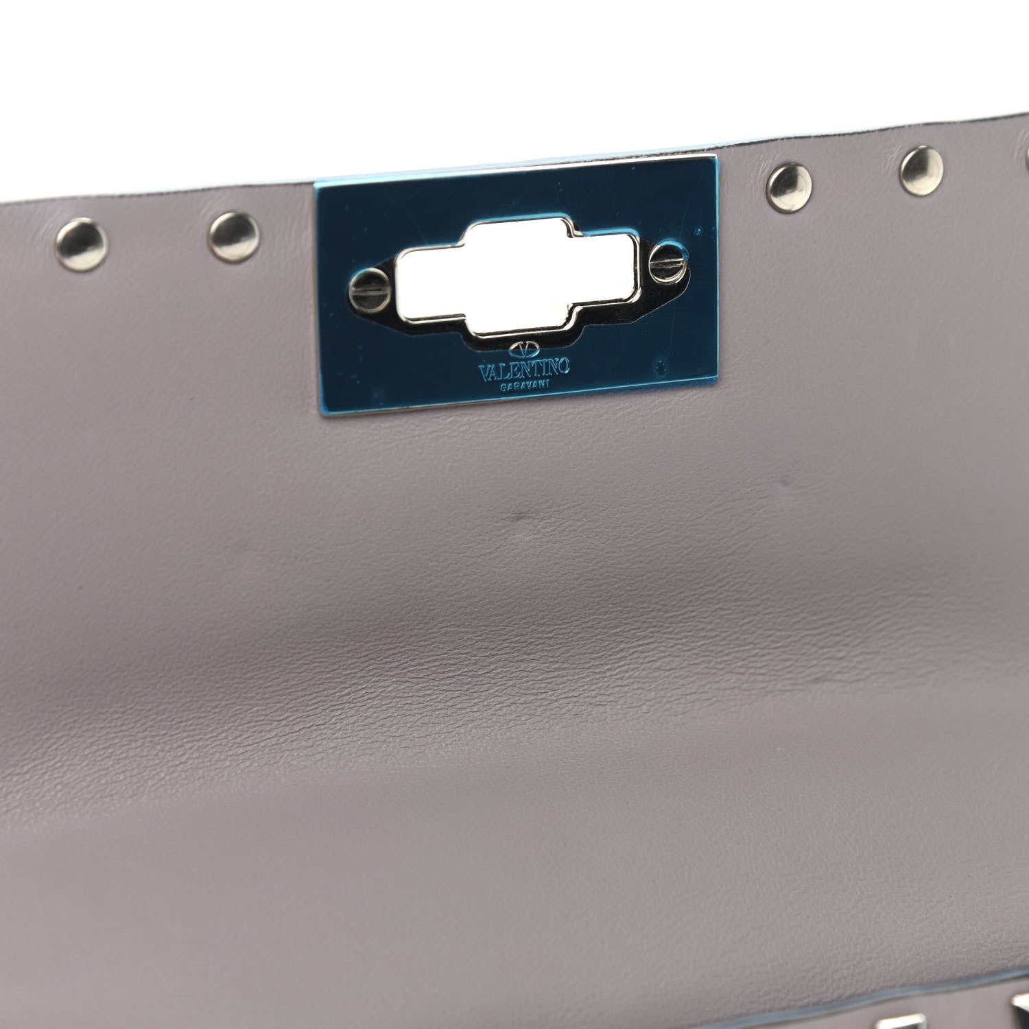 Valentino Garavani Nappa Small Rockstud Spike Shoulder Bag Poudre 10 of 10