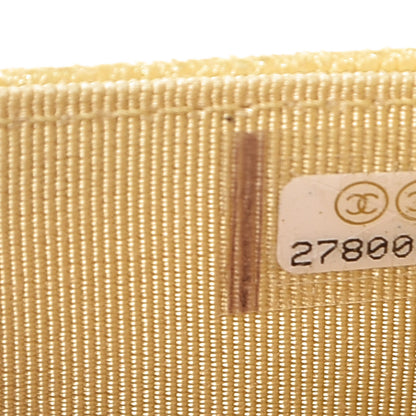 Chanel Iridescent Caviar Quilted Wallet on Chain WOC Yellow 10 of 11