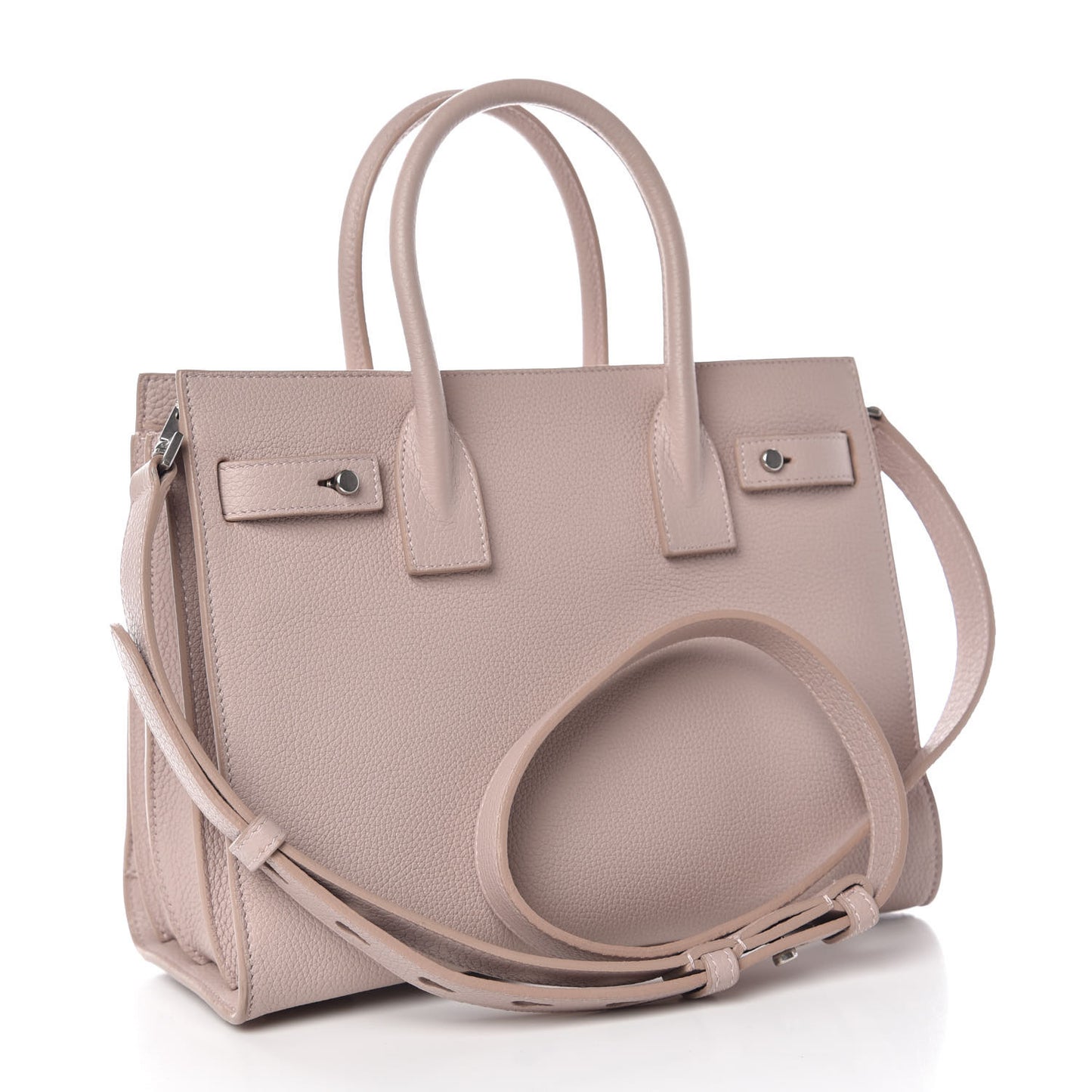 Grained Calfskin Baby Sac De Jour Souple Powder Pink