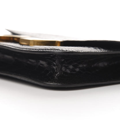 Hermes Shiny Porosus Crocodile Constance 23 Black 20 of 23