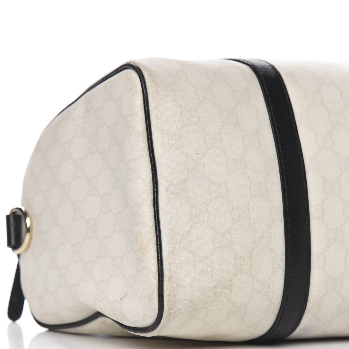 GG Plus Monogram Medium Joy Boston White Black