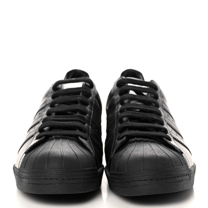 Prada X ADIDAS Brushed Calfskin Logo Mens Superstar Sneakers 11.5 Black 2 of 8