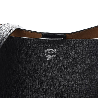 MCM Grained Calfskin Medium Sarah Hobo Black 10 of 10