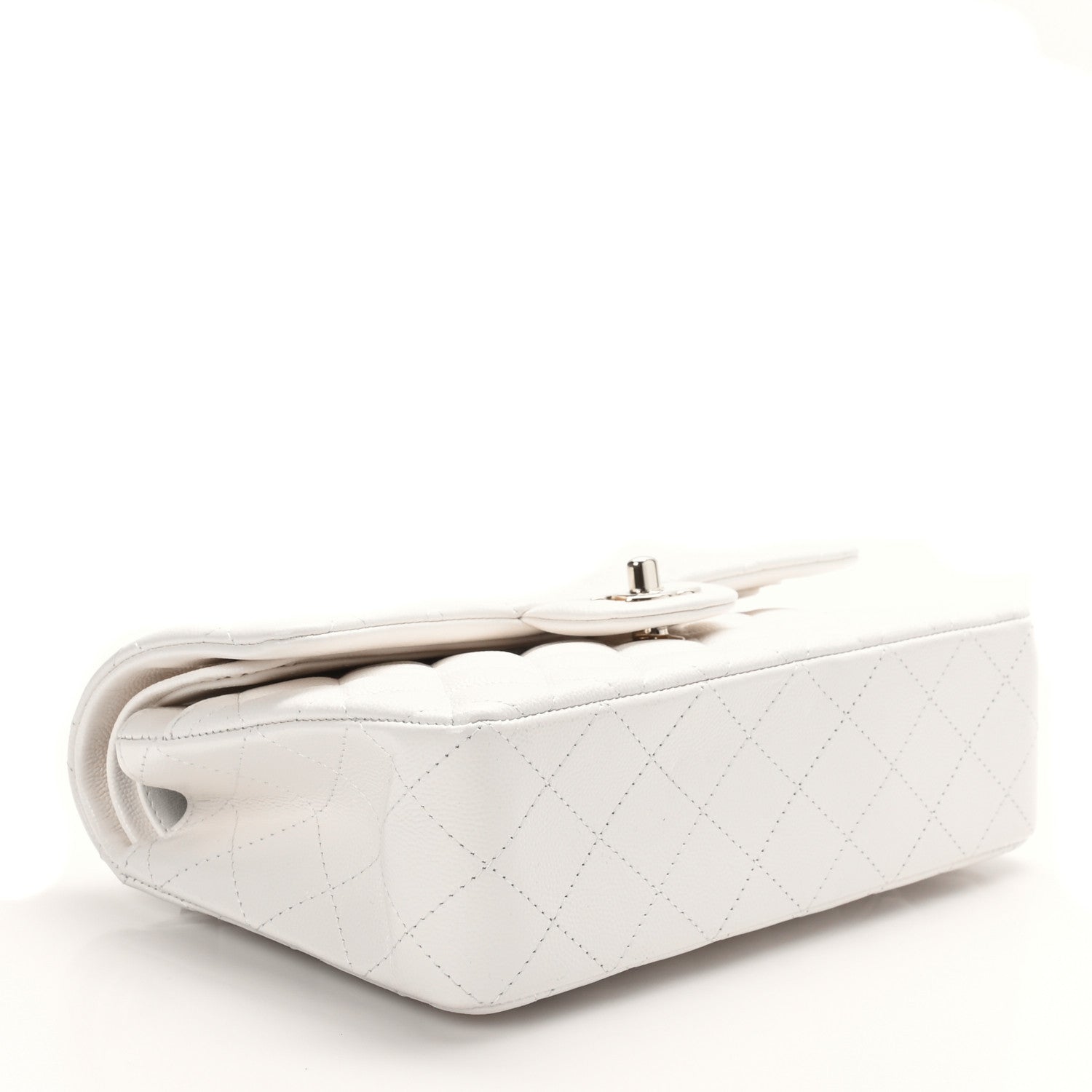 Chanel Caviar Quilted Small Double Flap White 4 of 9