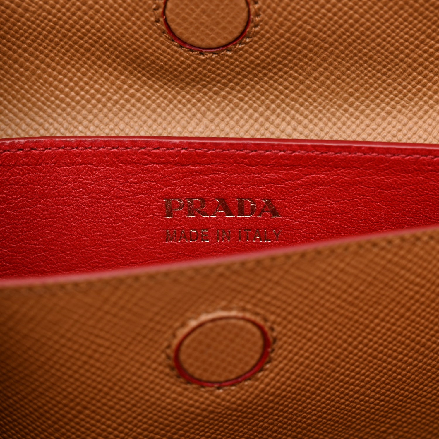 Prada Saffiano Cuir Small Double Bag Caramel Fuoco 6 of 17