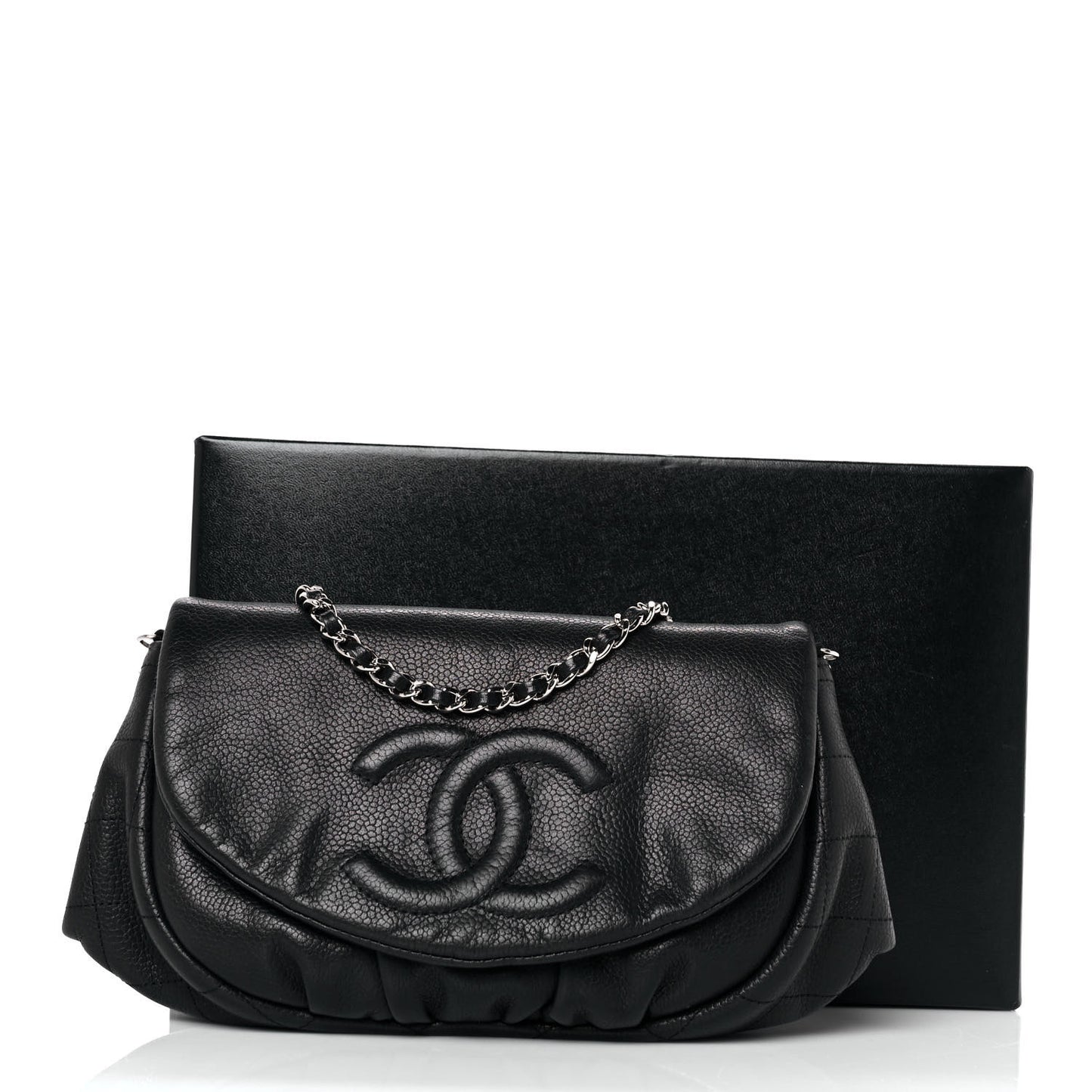Caviar Half Moon Wallet On Chain WOC Black