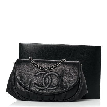 Chanel Caviar Half Moon Wallet On Chain WOC Black 11 of 11