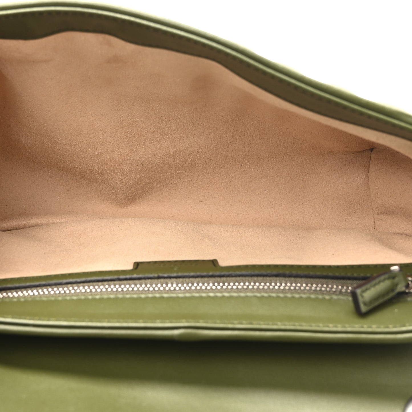 Calfskin Matelasse Aria Small GG Marmont Shoulder Bag Military Wood