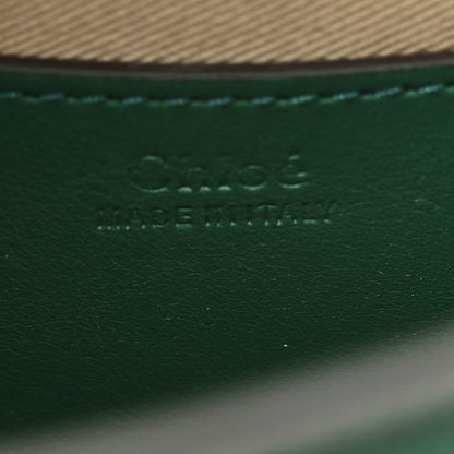 Chloe Calfskin Crocodile Embossed Small Tess Bag Woodsy Green 6 of 9