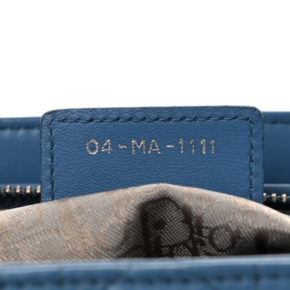 Christian Dior Lambskin Cannage Large Lady Dior Blue 7 of 10