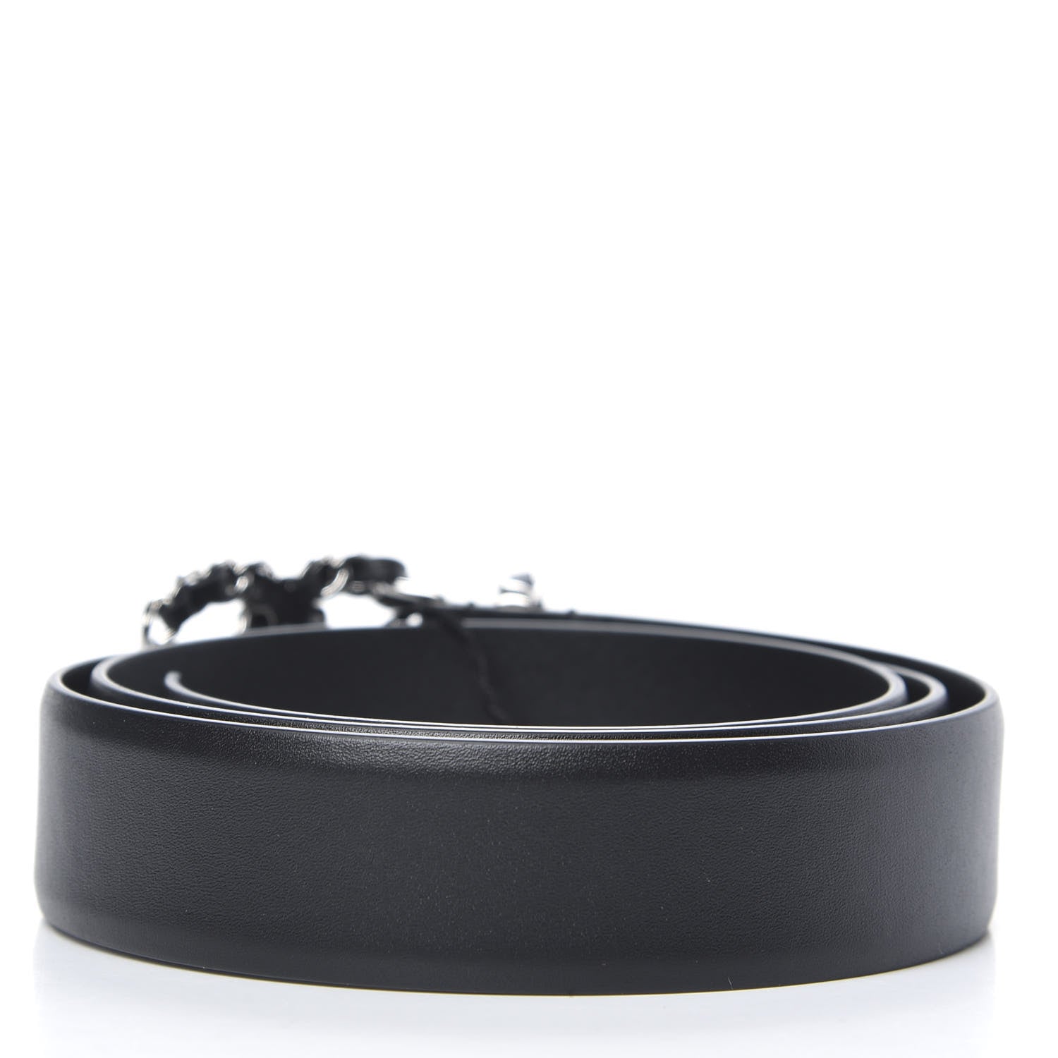 Chanel Calfskin CC Chain Belt 90 36 Black 2 of 5