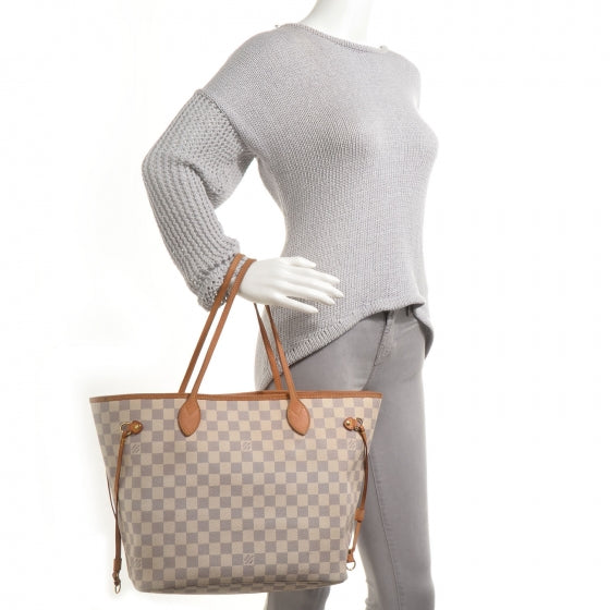 Louis Vuitton Damier Azur Neverfull MM 2 of 9