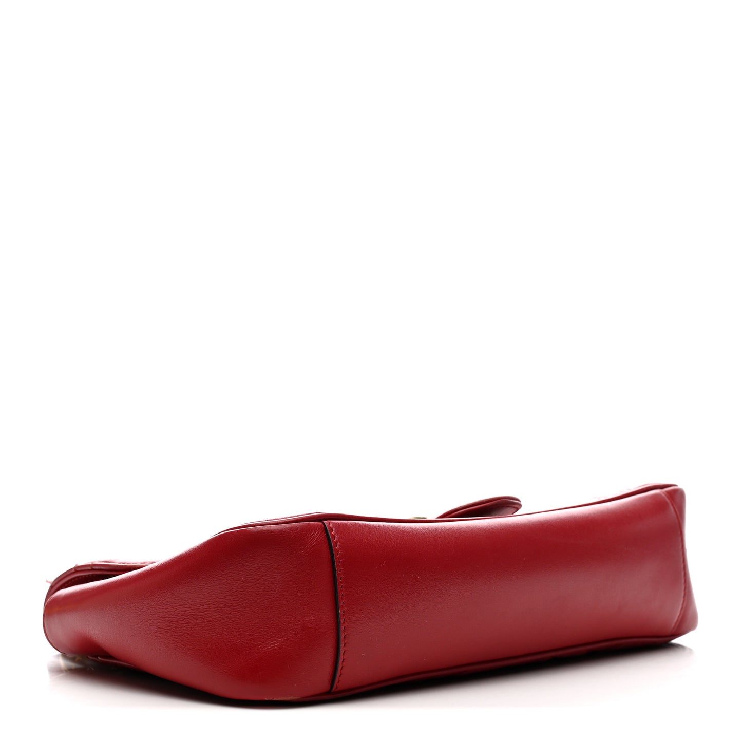 Calfskin Matelasse Small GG Marmont Shoulder Bag Hibiscus Red