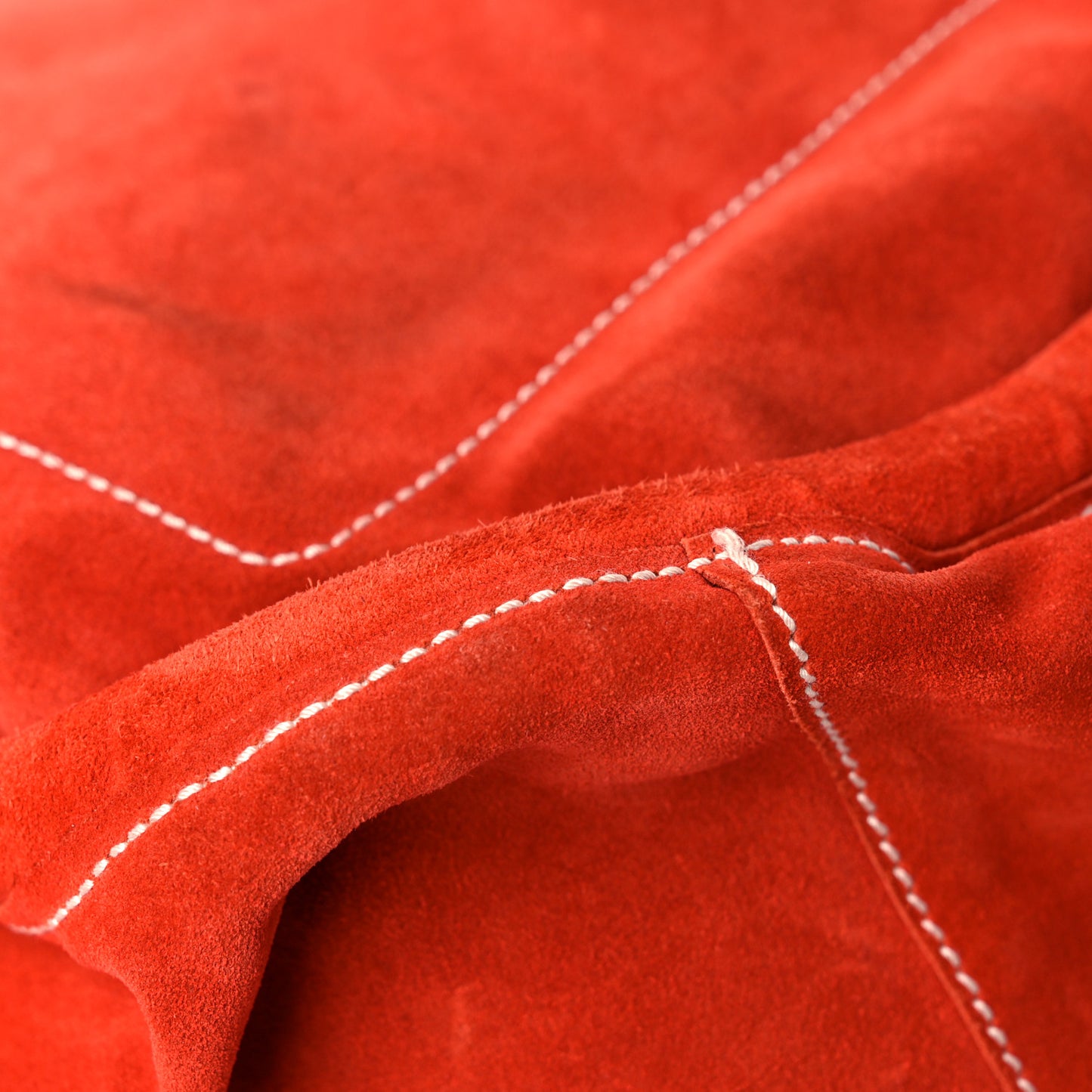 Suede XL Tote Red