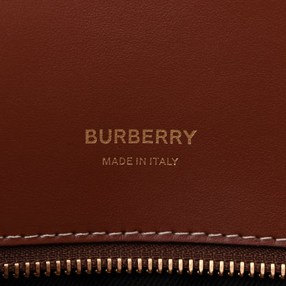 Burberry Calfskin Vintage Check Two Handle Title Bag Archive Beige 6 of 12