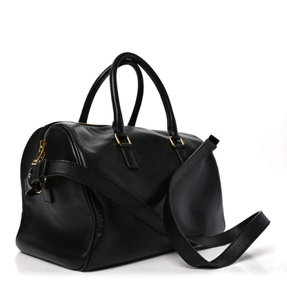 Saint Laurent Calfskin Classic Duffle 6 Black 3 of 10