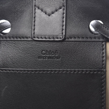 Chloe Lambskin Studded Small Inez Drawstring Bag Black 6 of 9