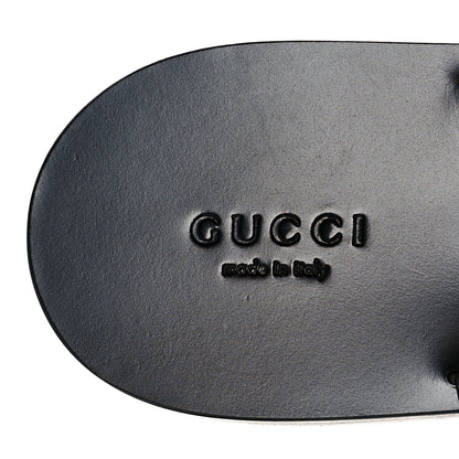 Gucci Calfskin GG Marmont Thong Sandals 39.5 Black 7 of 7