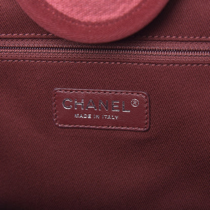 Chanel Canvas Medium Deauville Tote Red 6 of 12