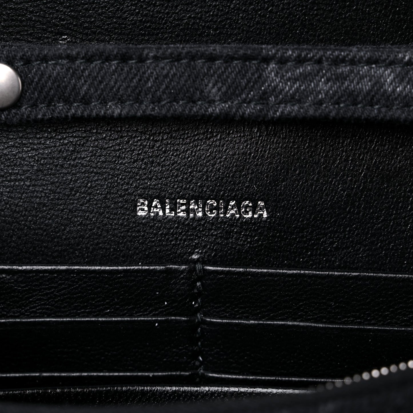 Denim BB Monogram Hourglass Chain Bag Black